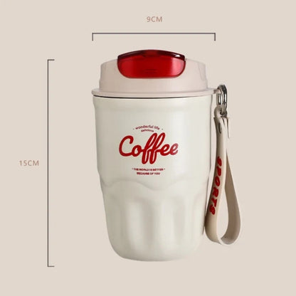 Smart Insulated Coffee Cup with Digital Temperature Display