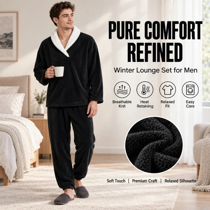 Men's Cosy Fleece Pyjama Set