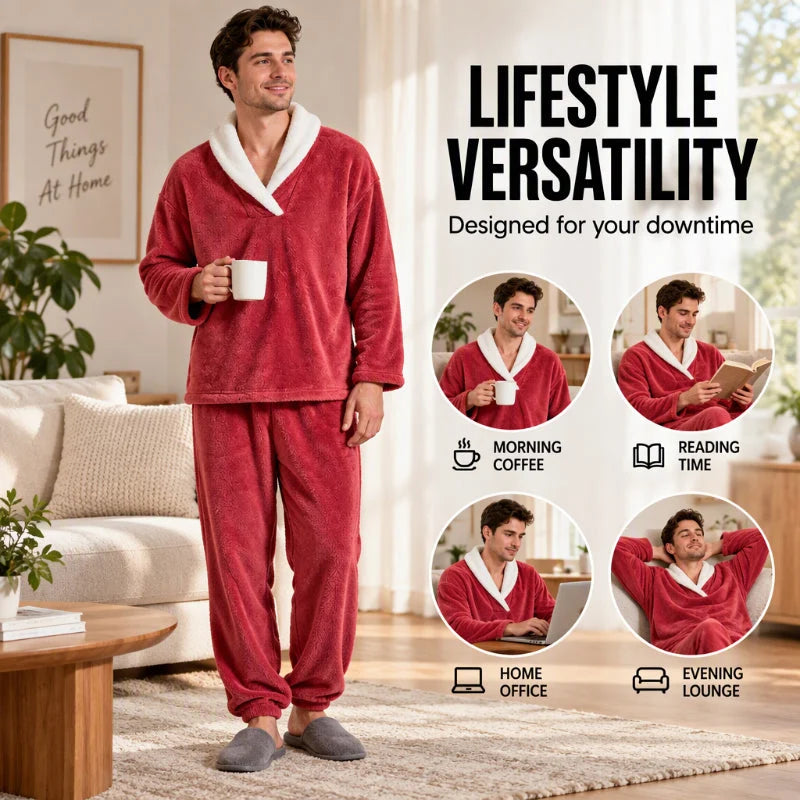 Men's Cosy Fleece Pyjama Set