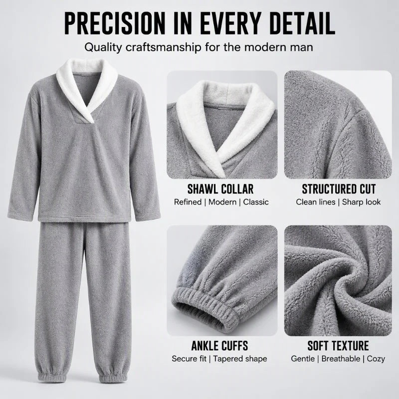 Men's Cosy Fleece Pyjama Set