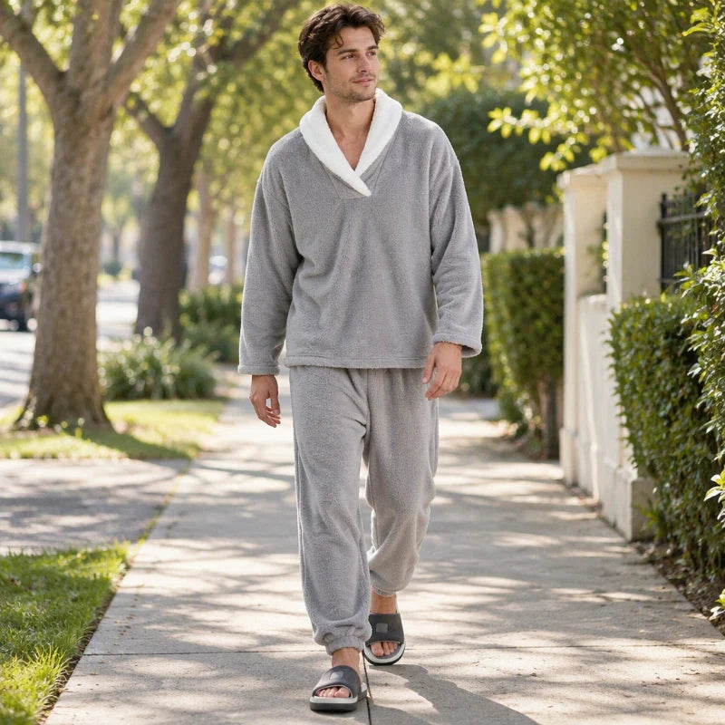 Men's Cosy Fleece Pyjama Set