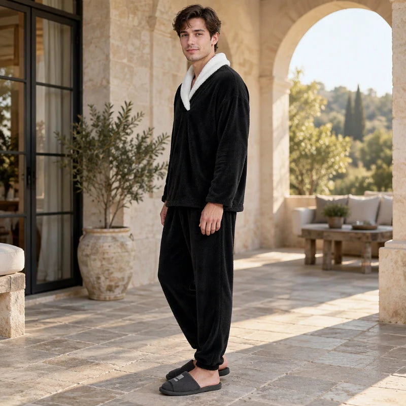 Men's Cosy Fleece Pyjama Set