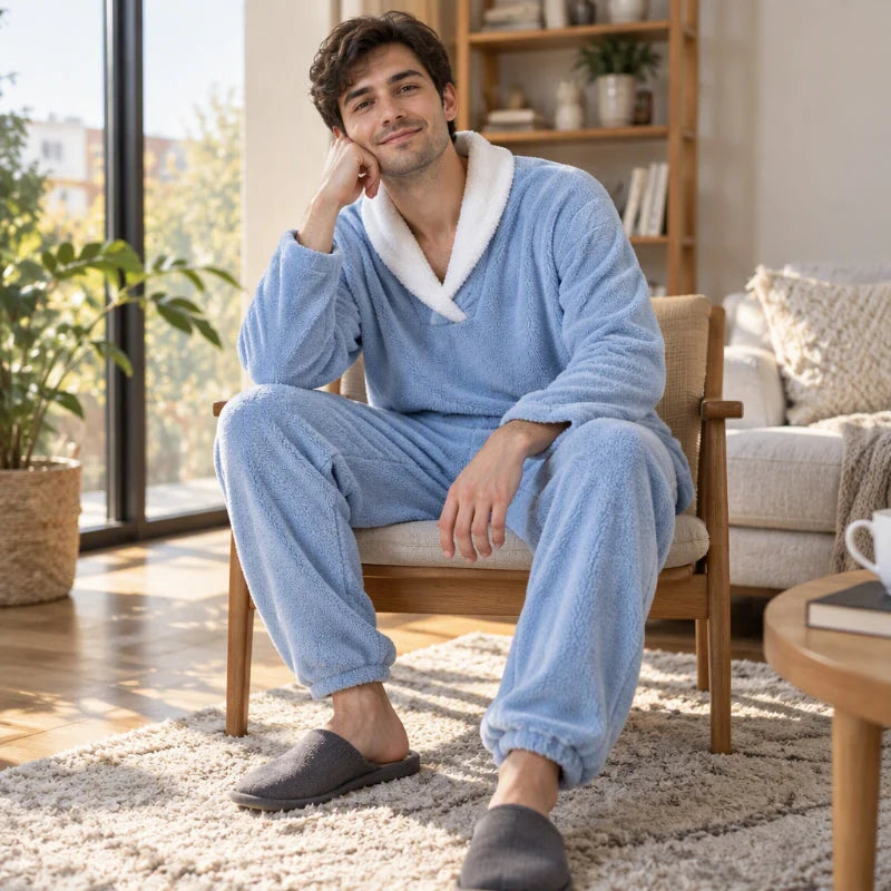 Men's Cosy Fleece Pyjama Set