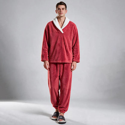 Men's Cosy Fleece Pyjama Set