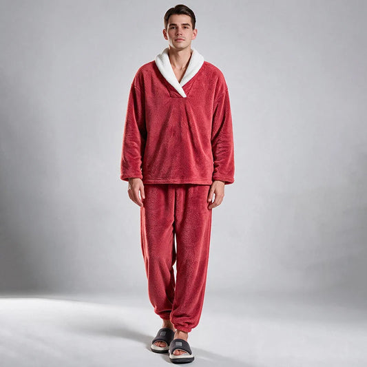Men's Cosy Fleece Pyjama Set