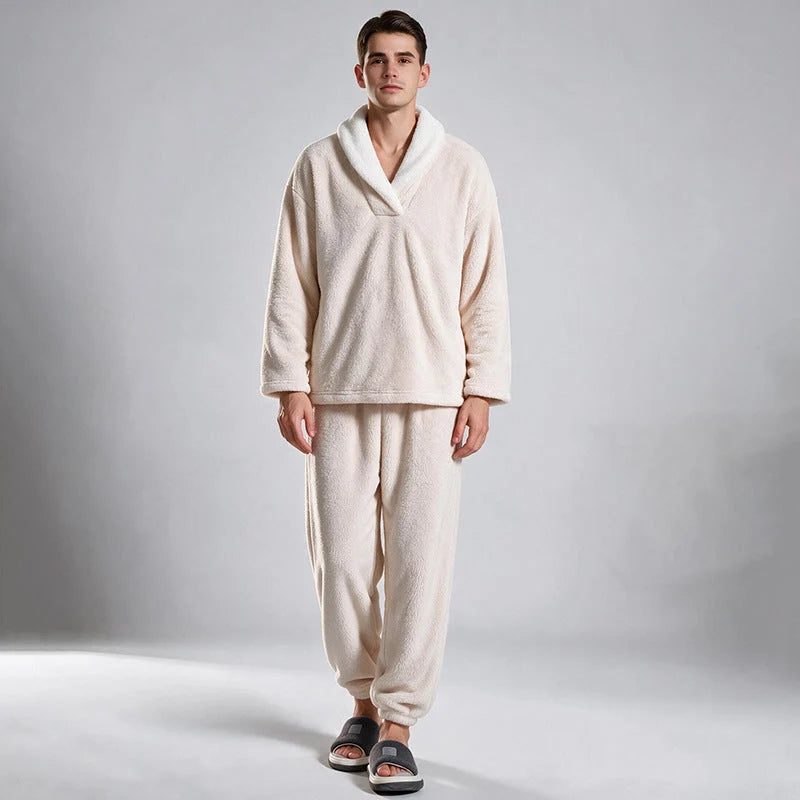 Men's Cosy Fleece Pyjama Set