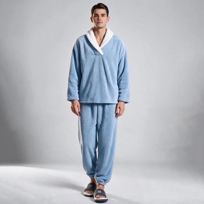 Men's Cosy Fleece Pyjama Set