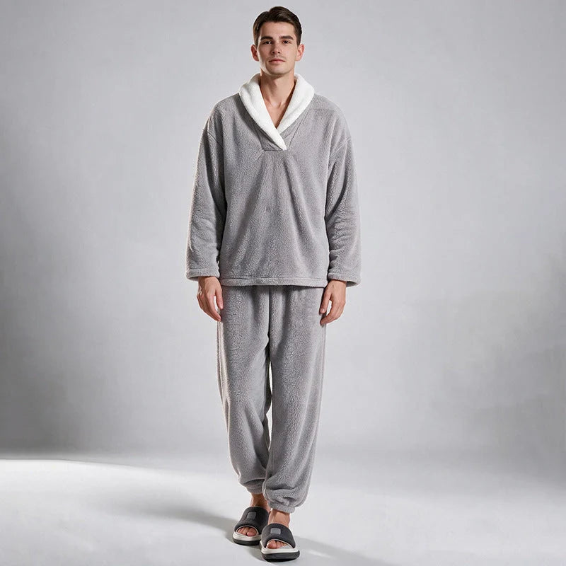 Men's Cosy Fleece Pyjama Set
