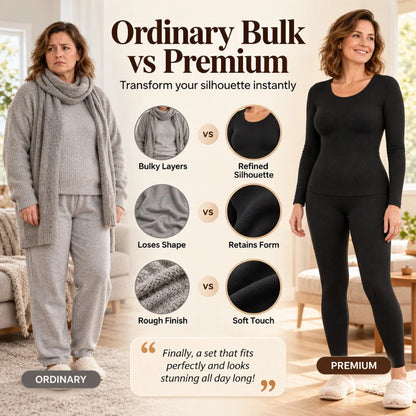 Women's Cosy Thermal Long Sleeve Top & Leggings Set