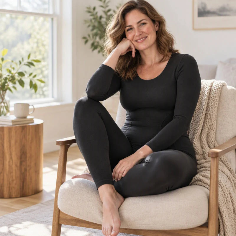 Women's Cosy Thermal Long Sleeve Top & Leggings Set