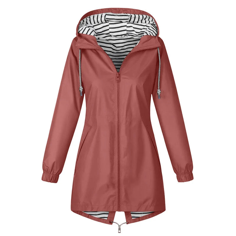 Women's Lightweight Hooded Rain Jacket