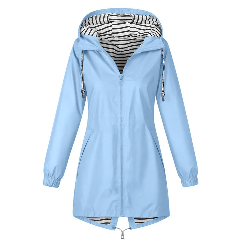 Women's Lightweight Hooded Rain Jacket