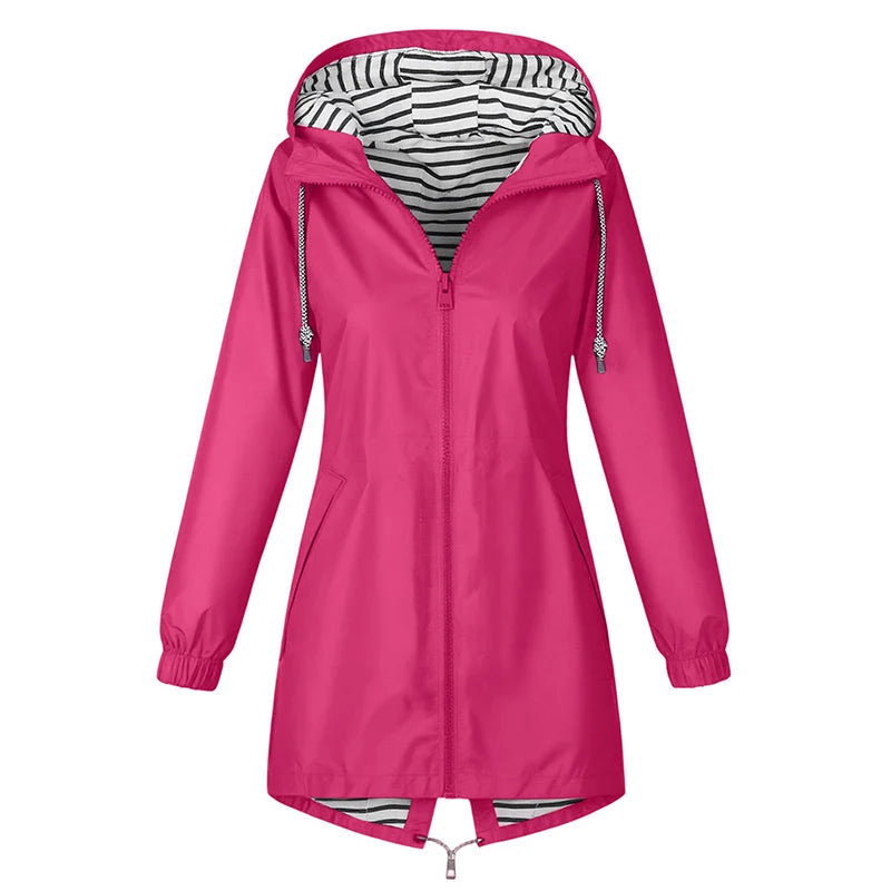 Women's Lightweight Hooded Rain Jacket