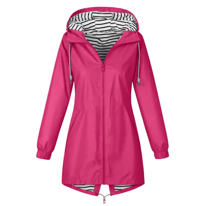 Women's Lightweight Hooded Rain Jacket