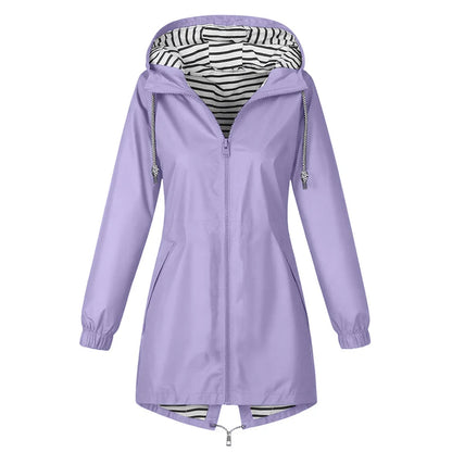 Women's Lightweight Hooded Rain Jacket