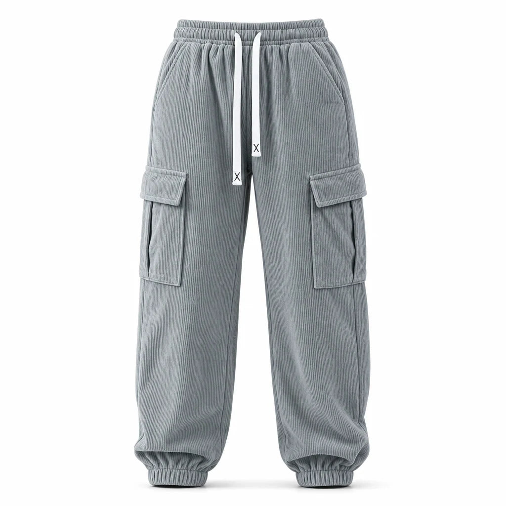 Women's Relaxed Corduroy Cargo Joggers