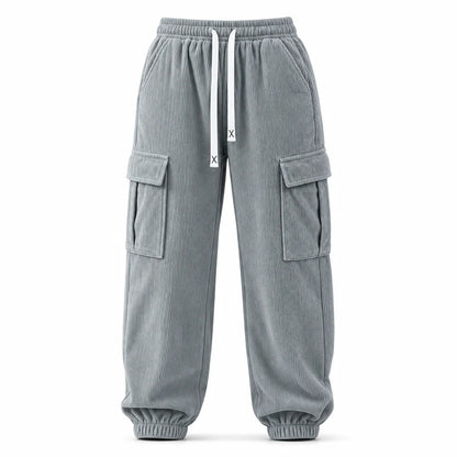 Women's Relaxed Corduroy Cargo Joggers