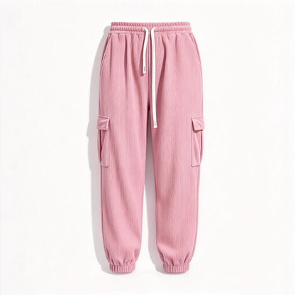 Women's Relaxed Corduroy Cargo Joggers