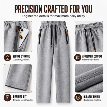 Men's Cosy Straight-Leg Thermal Joggers