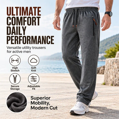 Men's Cosy Straight-Leg Thermal Joggers