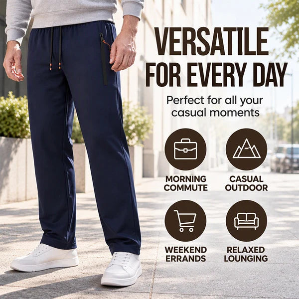Men's Cosy Straight-Leg Thermal Joggers