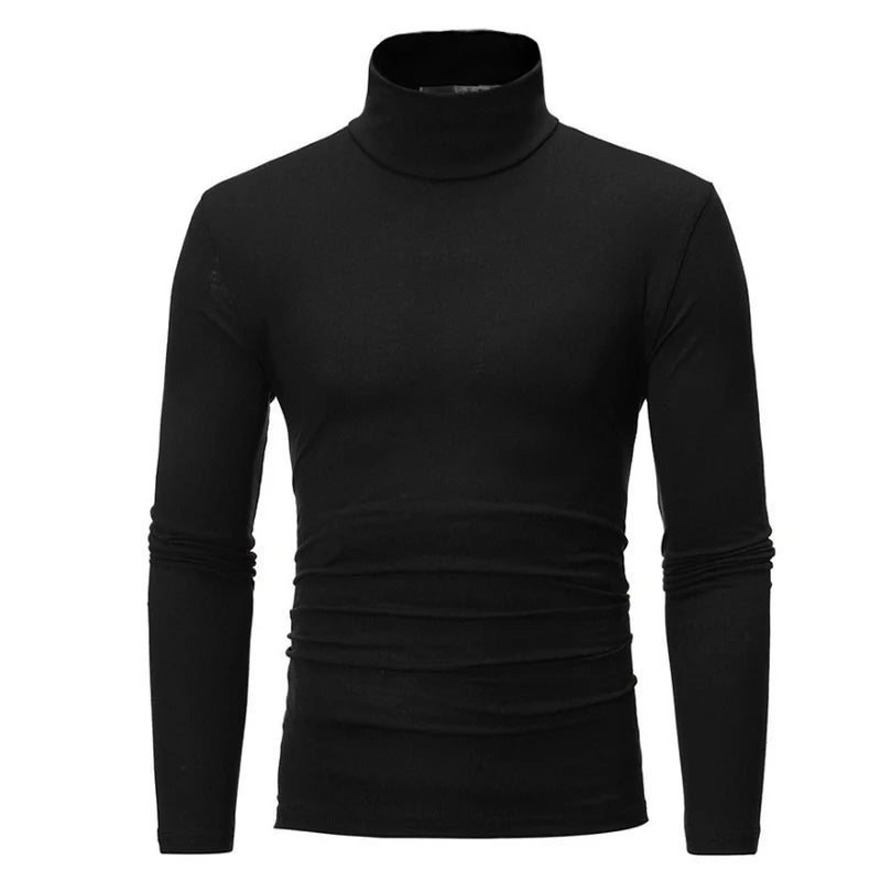 Men's Slim Fit Long Sleeve Mock Neck Top