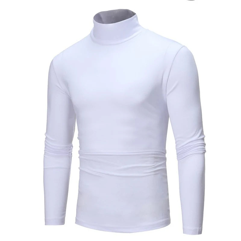 Men's Slim Fit Long Sleeve Mock Neck Top