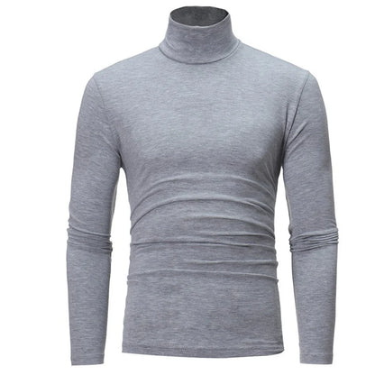 Men's Slim Fit Long Sleeve Mock Neck Top