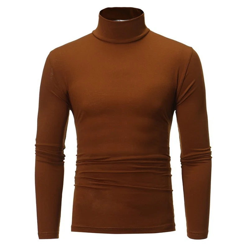 Men's Slim Fit Long Sleeve Mock Neck Top