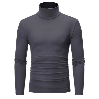 Men's Slim Fit Long Sleeve Mock Neck Top