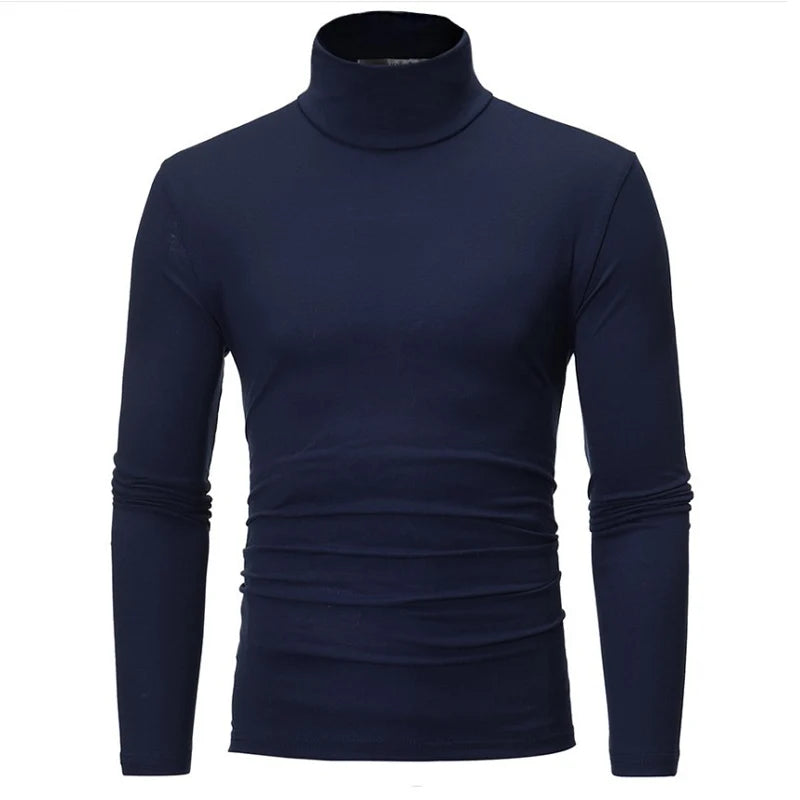 Men's Slim Fit Long Sleeve Mock Neck Top
