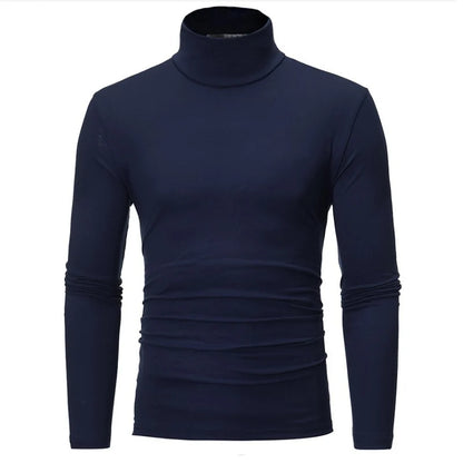 Men's Slim Fit Long Sleeve Mock Neck Top