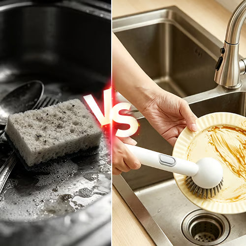 Long Handle Soap Dispensing Scrub Brush
