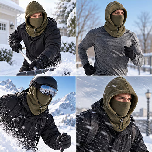 3-in-1 Fleece Winter Hood