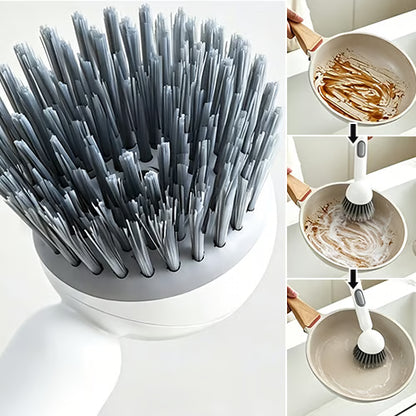 Long Handle Soap Dispensing Scrub Brush