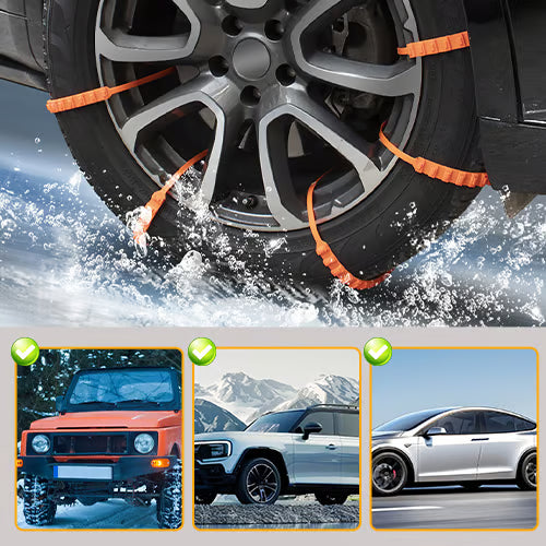 Emergency Anti-Skid Tyre Traction Straps