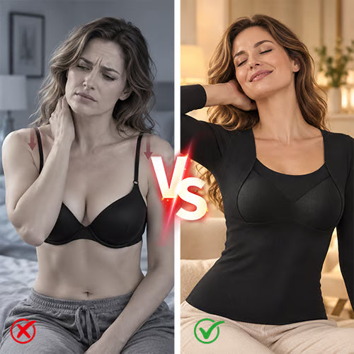 Women's Thermal Long-Sleeve Top with Built-In Bra Pads