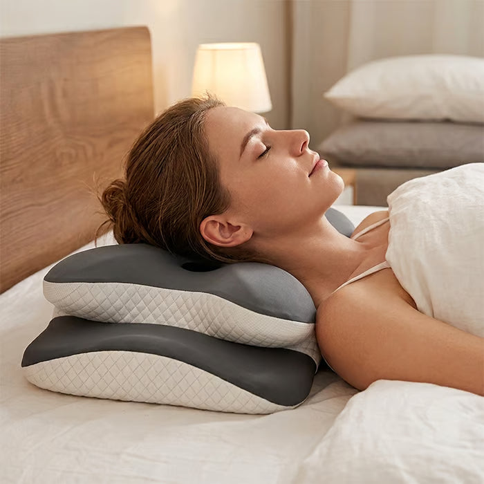 Contoured Dual Height Memory Foam Pillow
