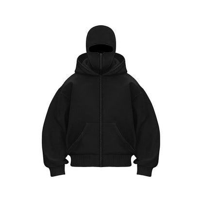 Full Face Zip Hooded Fleece Hoodie