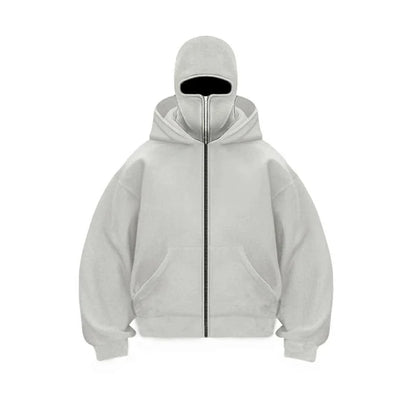 Full Face Zip Hooded Fleece Hoodie