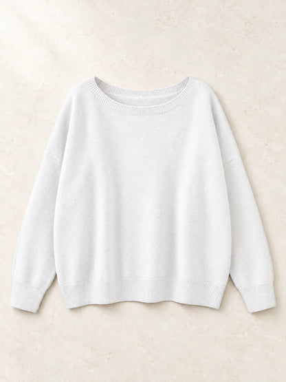 Women's Relaxed Round Neck Knit Jumper