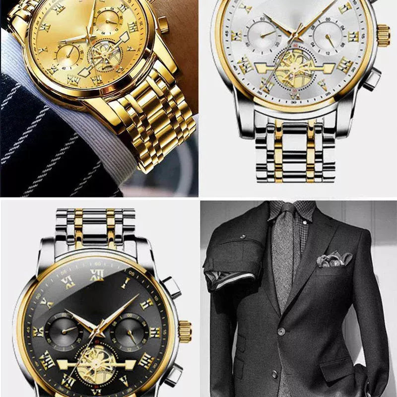 Men's Dodecagon Quartz Watch
