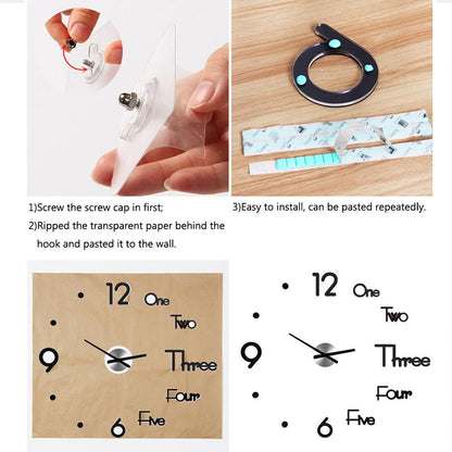 3D Creative Wall Clock