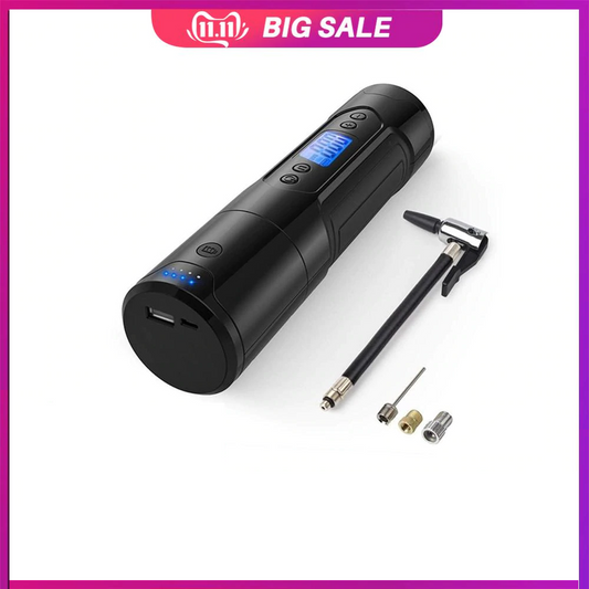 Portable Electric Air Pump With Digital Gauge LCD