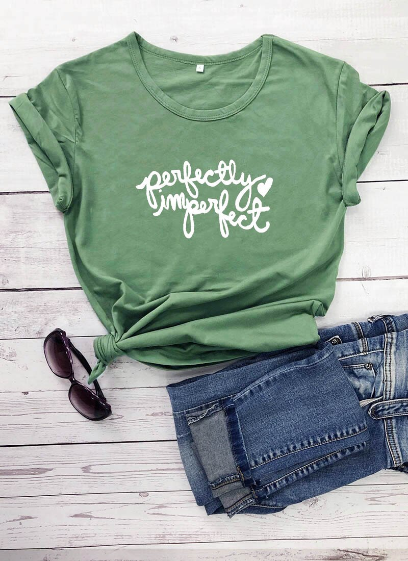 Perfectly Imperfect Casual T-Shirt  -100%Cotton-