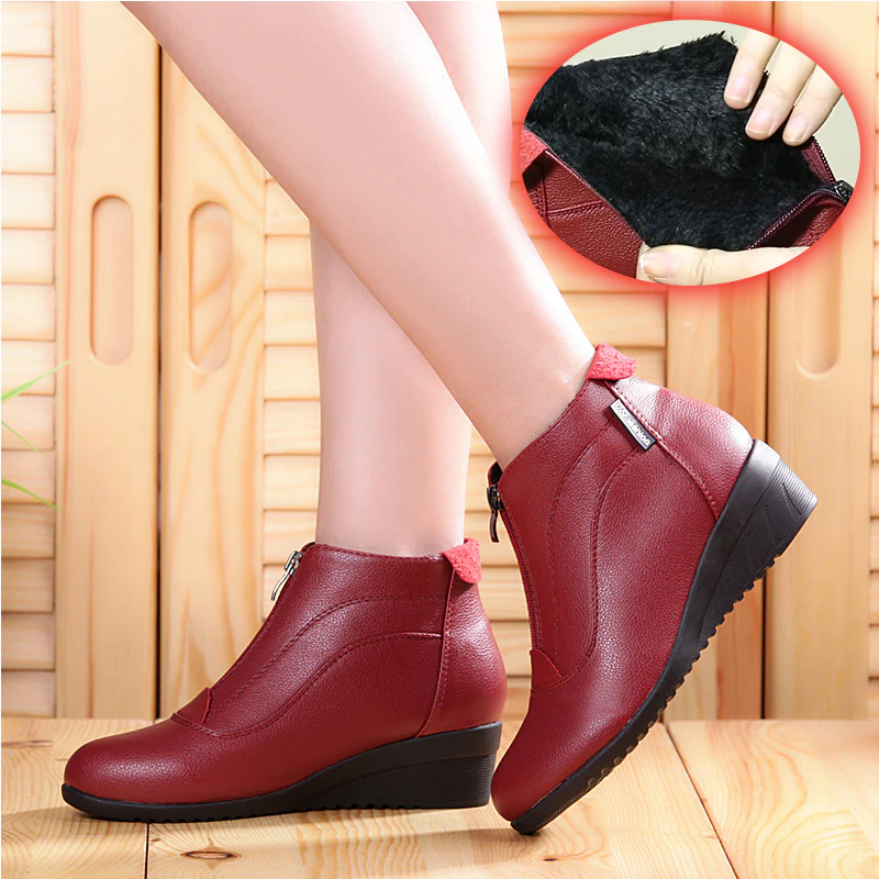 Winter Snow Boots Wedge Heels Women