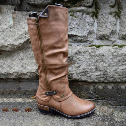 Women's Cowboy Knee Boots Punk Boots