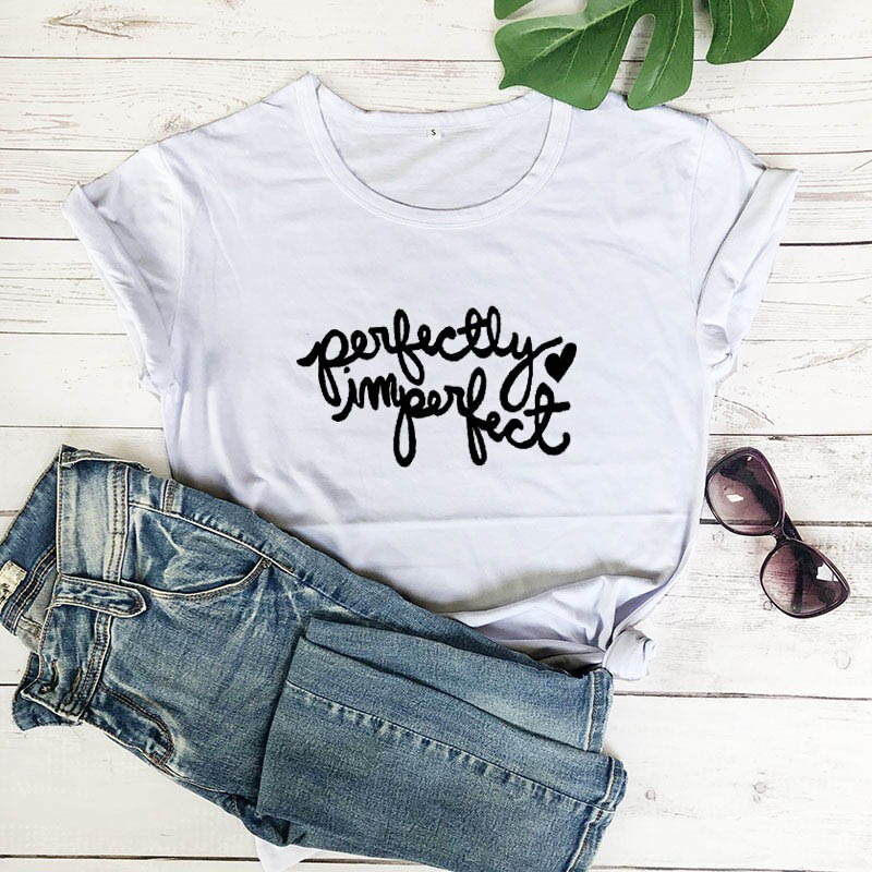 Perfectly Imperfect Casual T-Shirt  -100%Cotton-