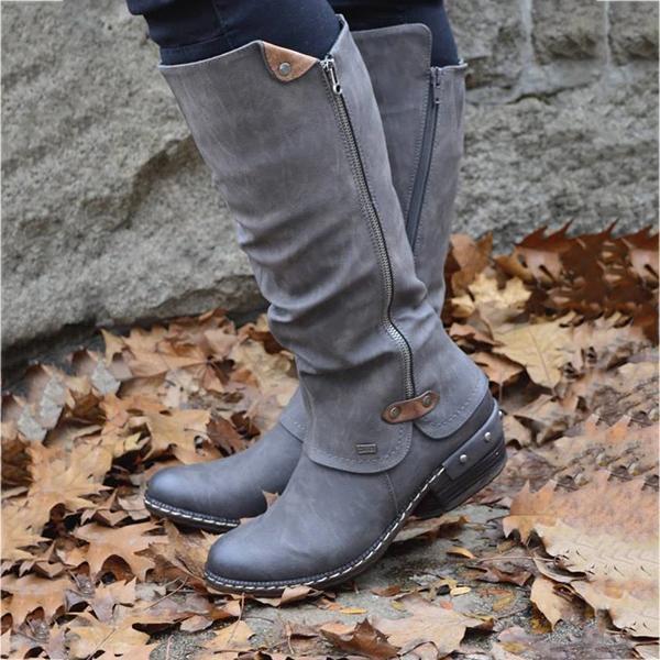 Women's Cowboy Knee Boots Punk Boots