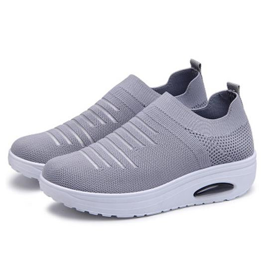 Women's Mesh Cushioned Slip On Platform Casual Sock Shoes